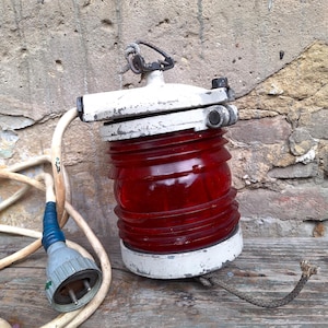 Vintage  Nautical Lantern Navigation Light Signal Lamp Navy Lantern Lamp
