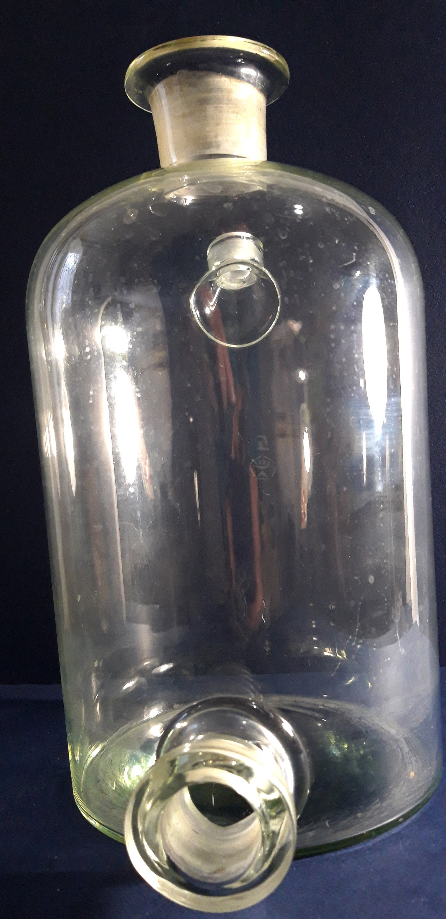 19世紀 英国 実験用 ガラス瓶 ウルフ瓶 Woulff bottle 古道具 19世紀