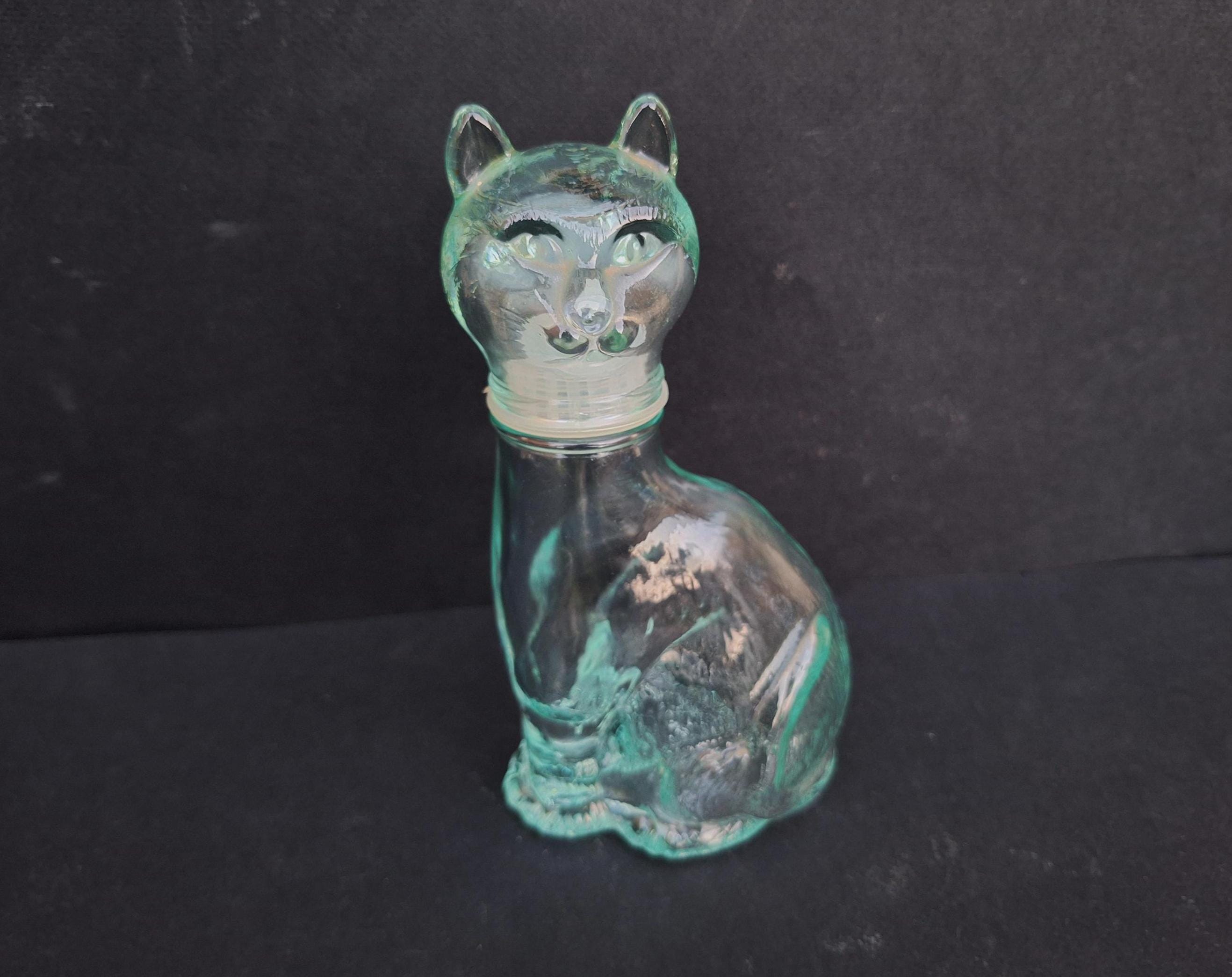 Green Cat Decanter - Etsy