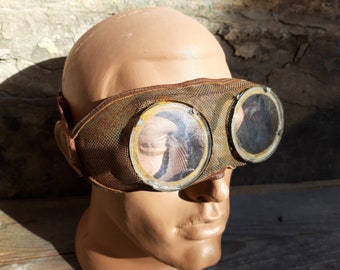 Soviet Welder's Goggles Vintage Steampunk Spectacles  USSR Specs Eye Glasses