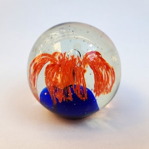 Vintage glass paperweight  Collectible Art Glass