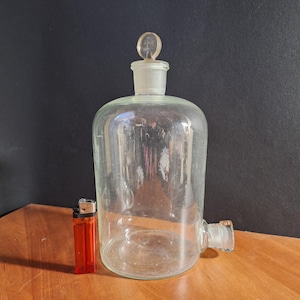 2 Hals Labor Woulff Flasche Vintage Apotheker Chemie Glas Flasche Flasche Flasche