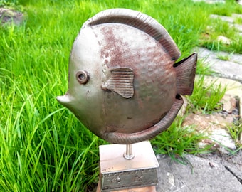 ヴィンテージの真鍮製魚の彫刻。変色あり。 - Etsy 日本