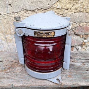 Vintage  Nautical Lantern Navigation Light Signal Lamp Navy Lantern Lamp