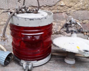 Vintage Nautical Signal Lantern: USSR Navy Lamp, Red Lens - Etsy