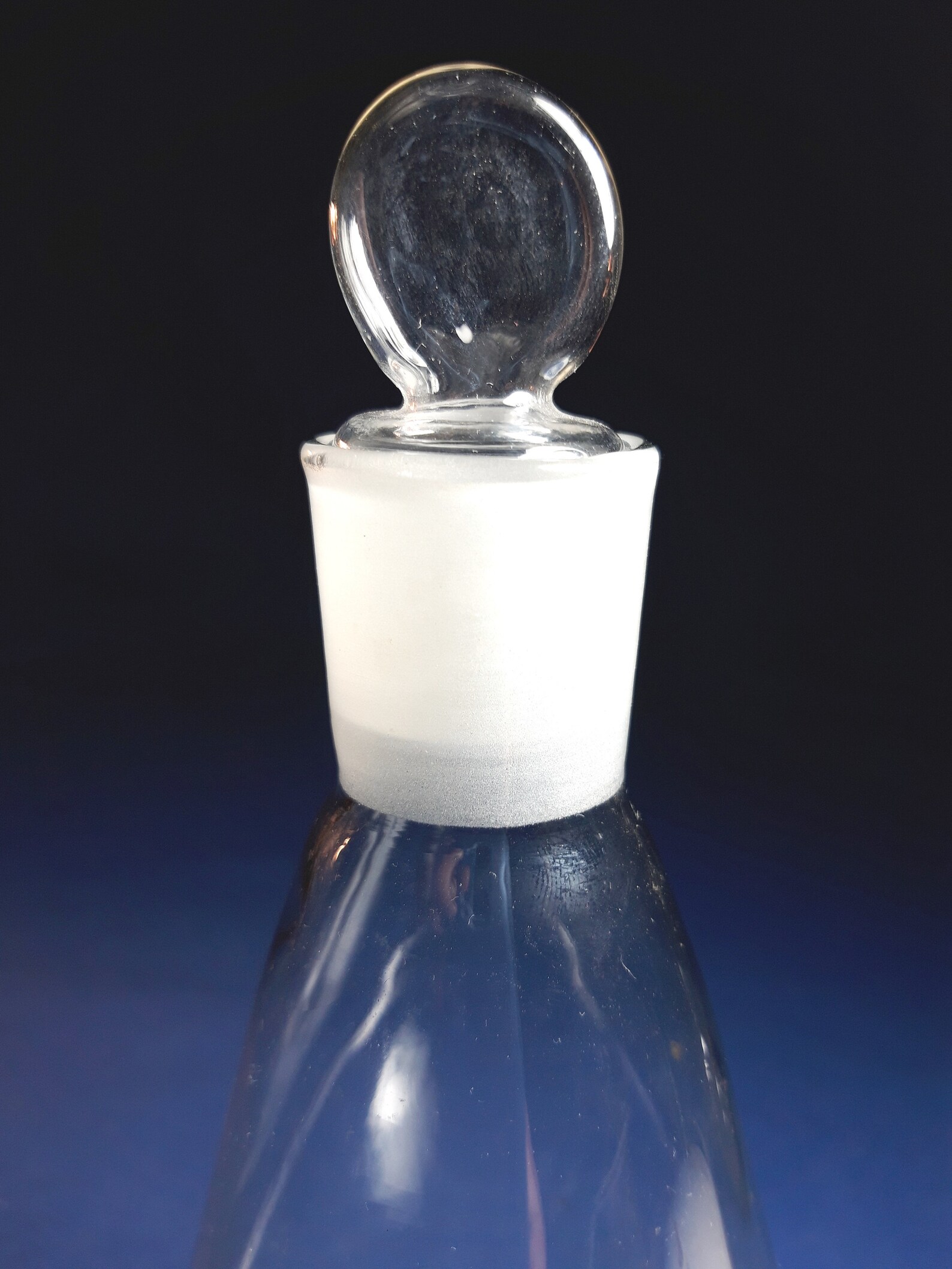 Large erlenmeyer flask 1L Vintage chemistry laboratory flask Etsy