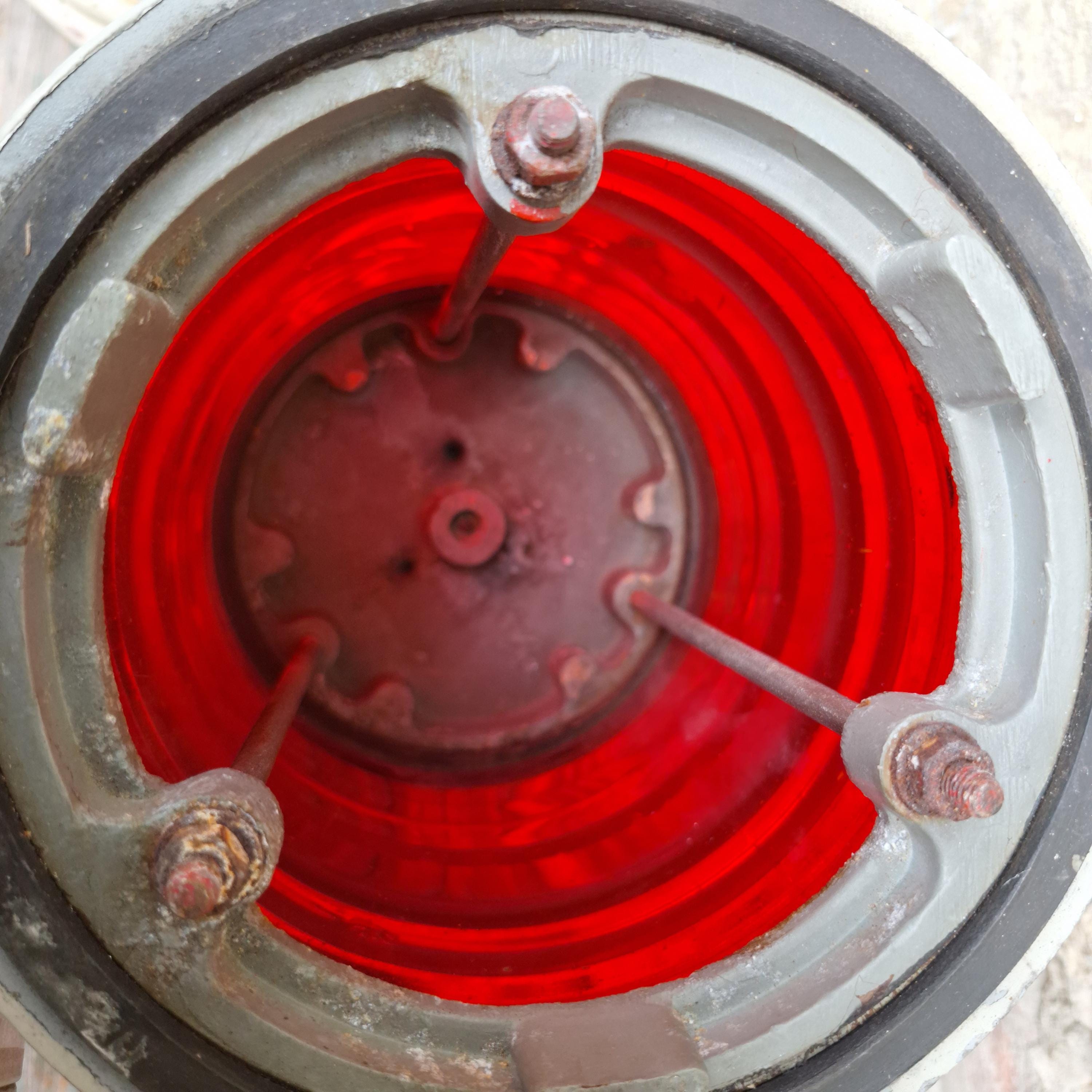 Vintage Nautical Signal Lantern: USSR Navy Lamp, Red Lens - Etsy