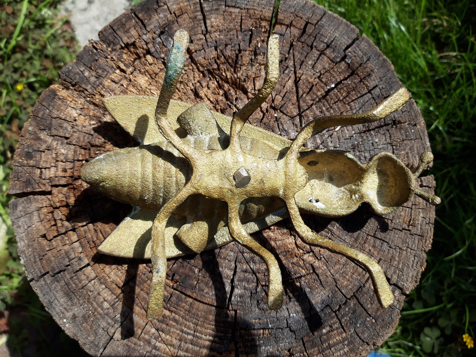 Vintage Bronze Fly Ashtray Etsy