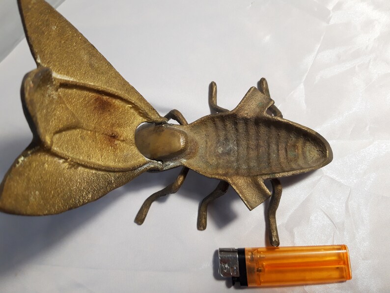 Vintage Bronze Fly Ashtray Etsy