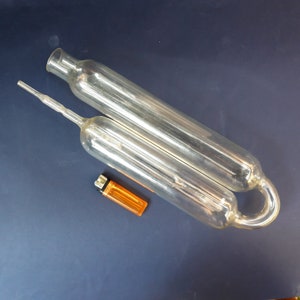 Absorption vessel Unusuall lab flask Vintage chemistry laboratory tools