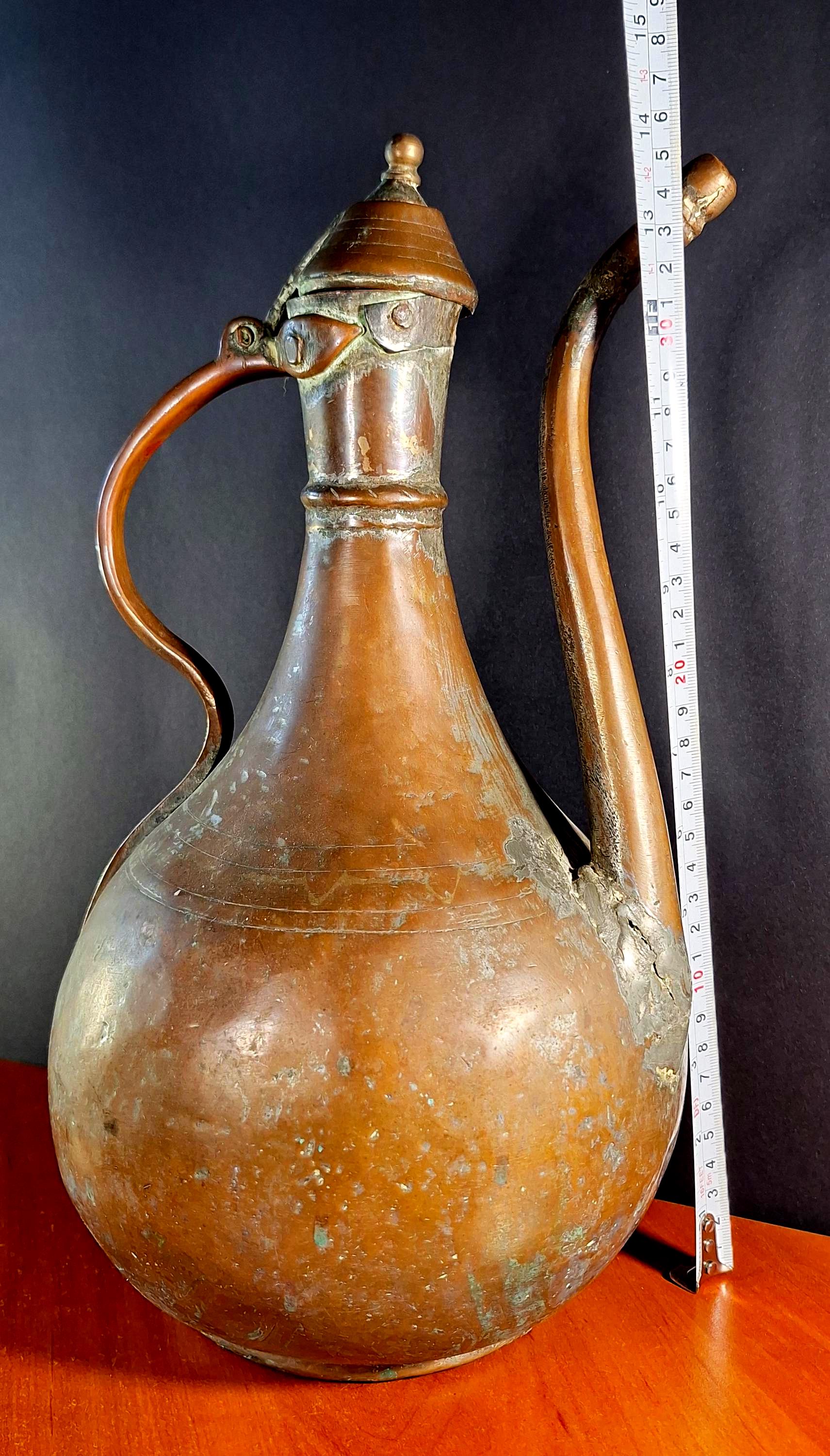 Antique Solid Copper Pitcher Oriental Jug - Etsy