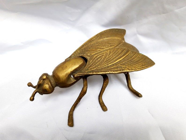 Vintage Bronze Fly Ashtray Etsy
