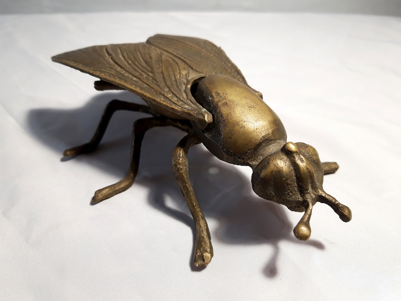 Vintage Bronze Fly Ashtray Etsy