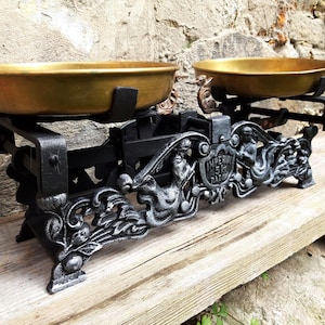 Scales Cast Iron Pan BalanceThemis Decoration  market scales display