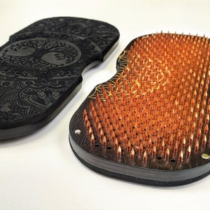 Board Sadhu 10mm/0.39+bag+magnic lock. Copper nail. Weight 1.6kg. Wooden , dynamic nails, beginner, yoga gift, joga nail board, yoga board