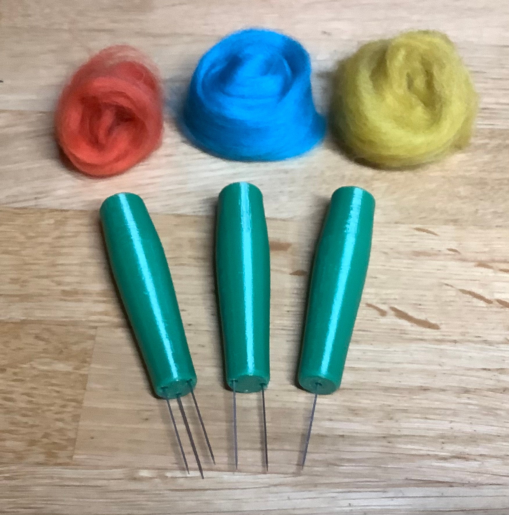 Needle felting tools handles triple pack
