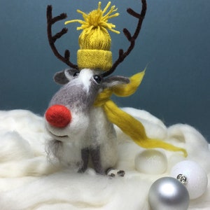 Needle Felting Kit, Reindeer Rudi