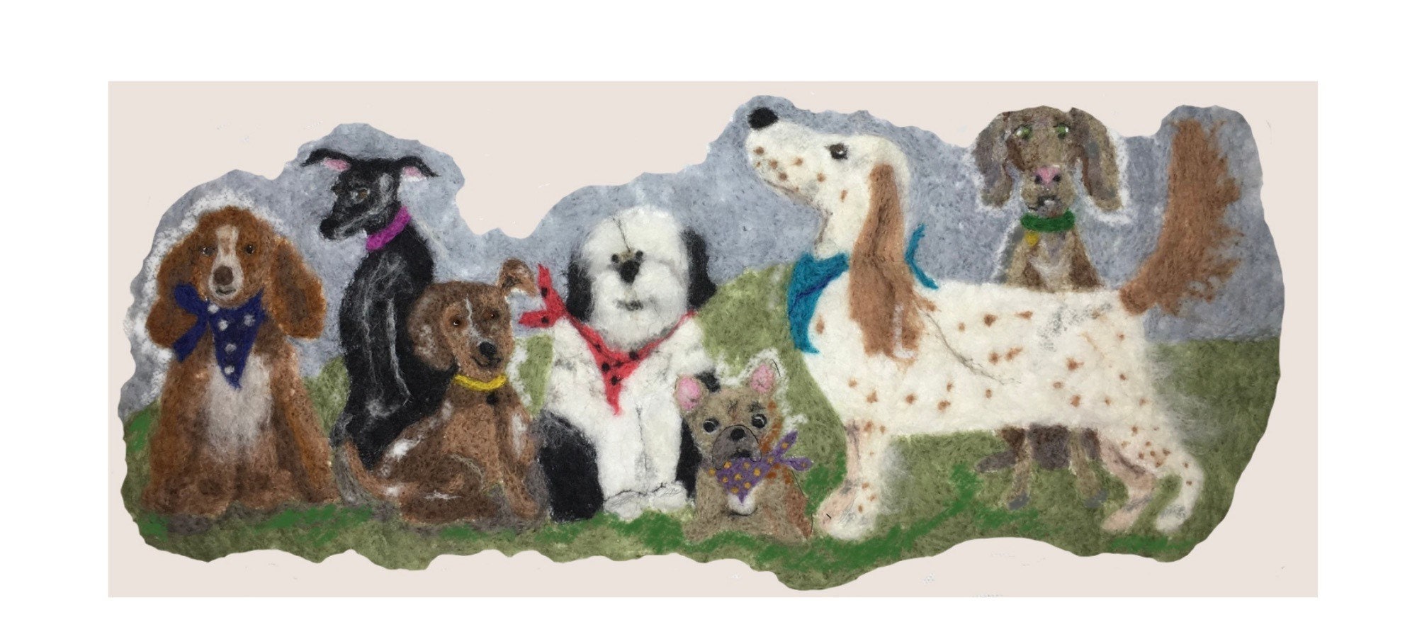 Canine Capers 2D Needle Felting Kit Etsy UK