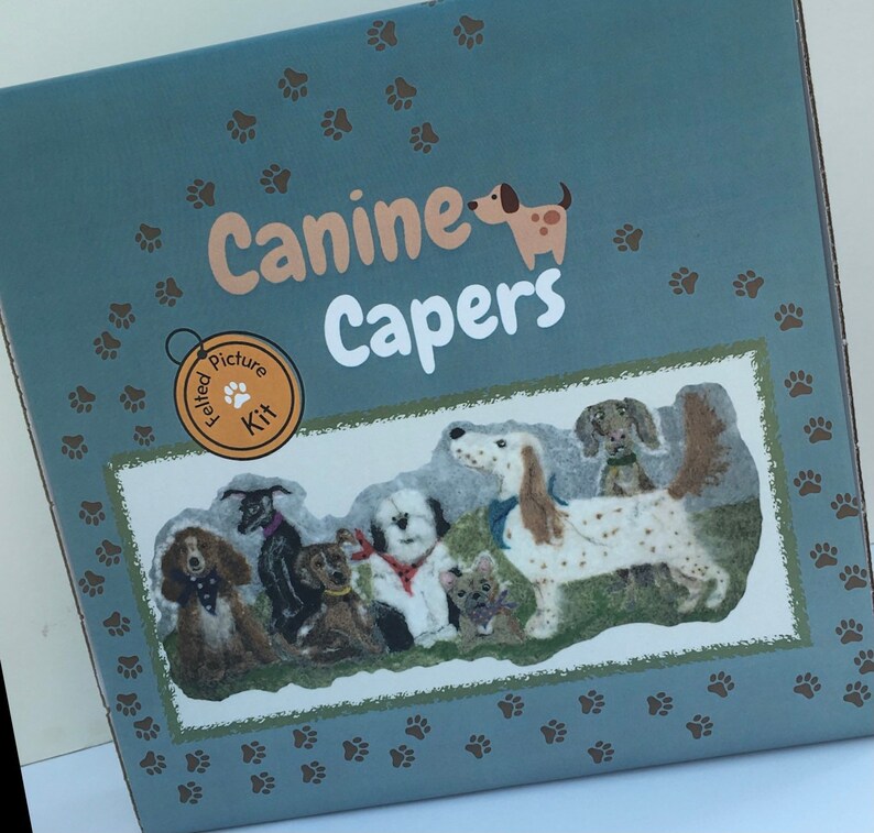 Canine Capers 2D Needle Felting Kit Etsy UK