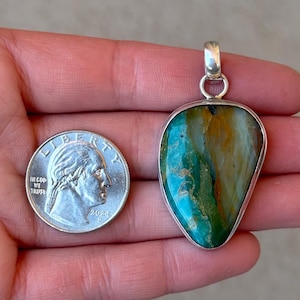 Sterling Silver 925 Handmade Agate Pendant - Pre-Owned (14.6g)