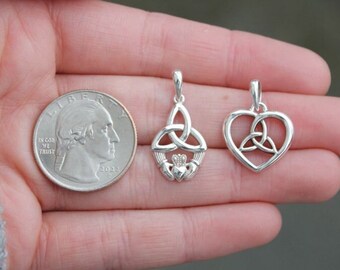 Pre-Owned Sterling Silver Celtic Solvar Pendants