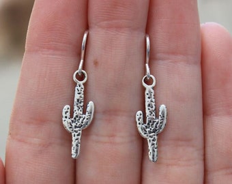 Sterlingzilveren 925 cactus bengeloorbellen - Tweedehands ()