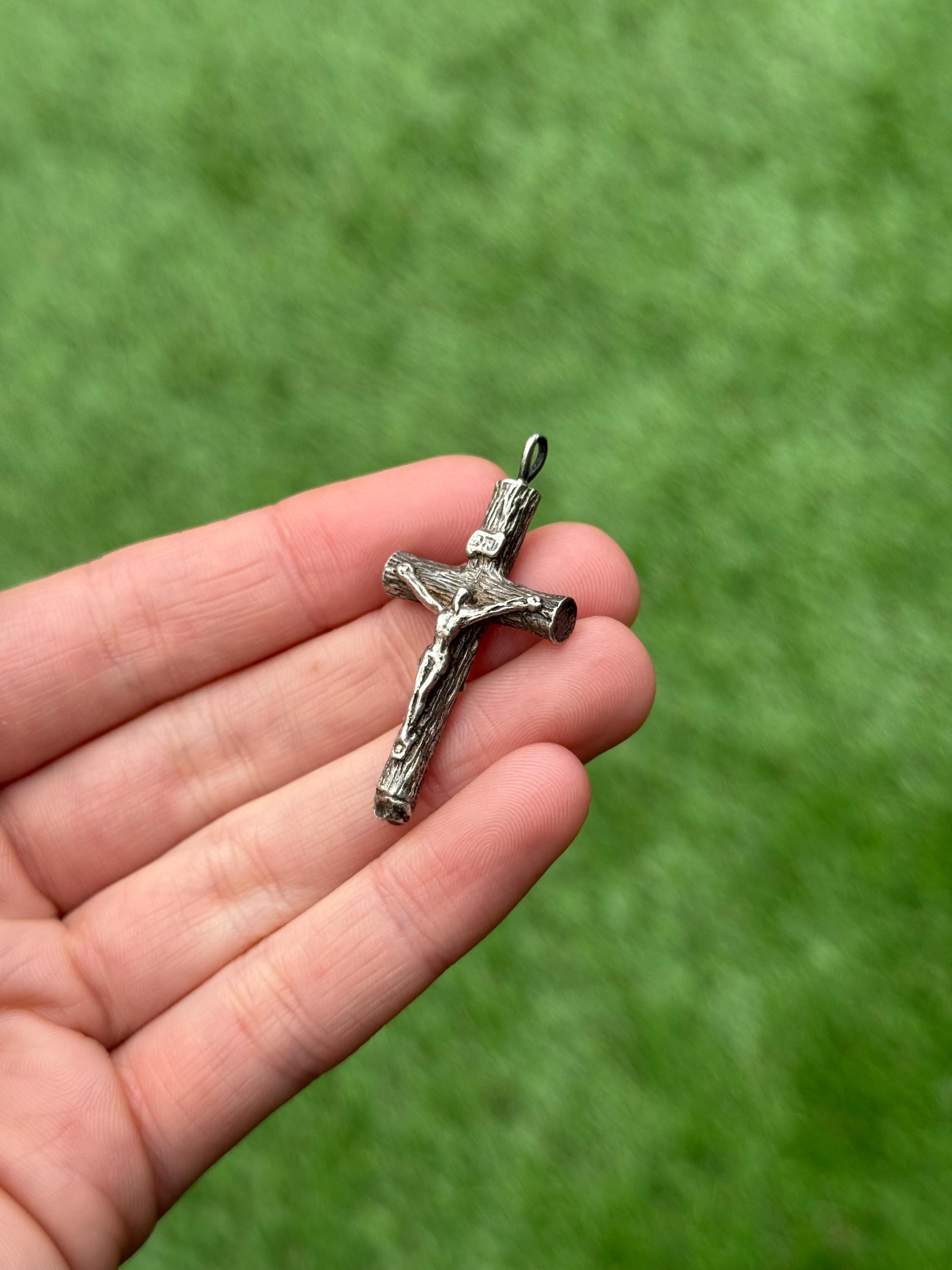 Sterling Silver 925 Crucifix Cross Pendant - Pre-owned (8.5g) - Etsy