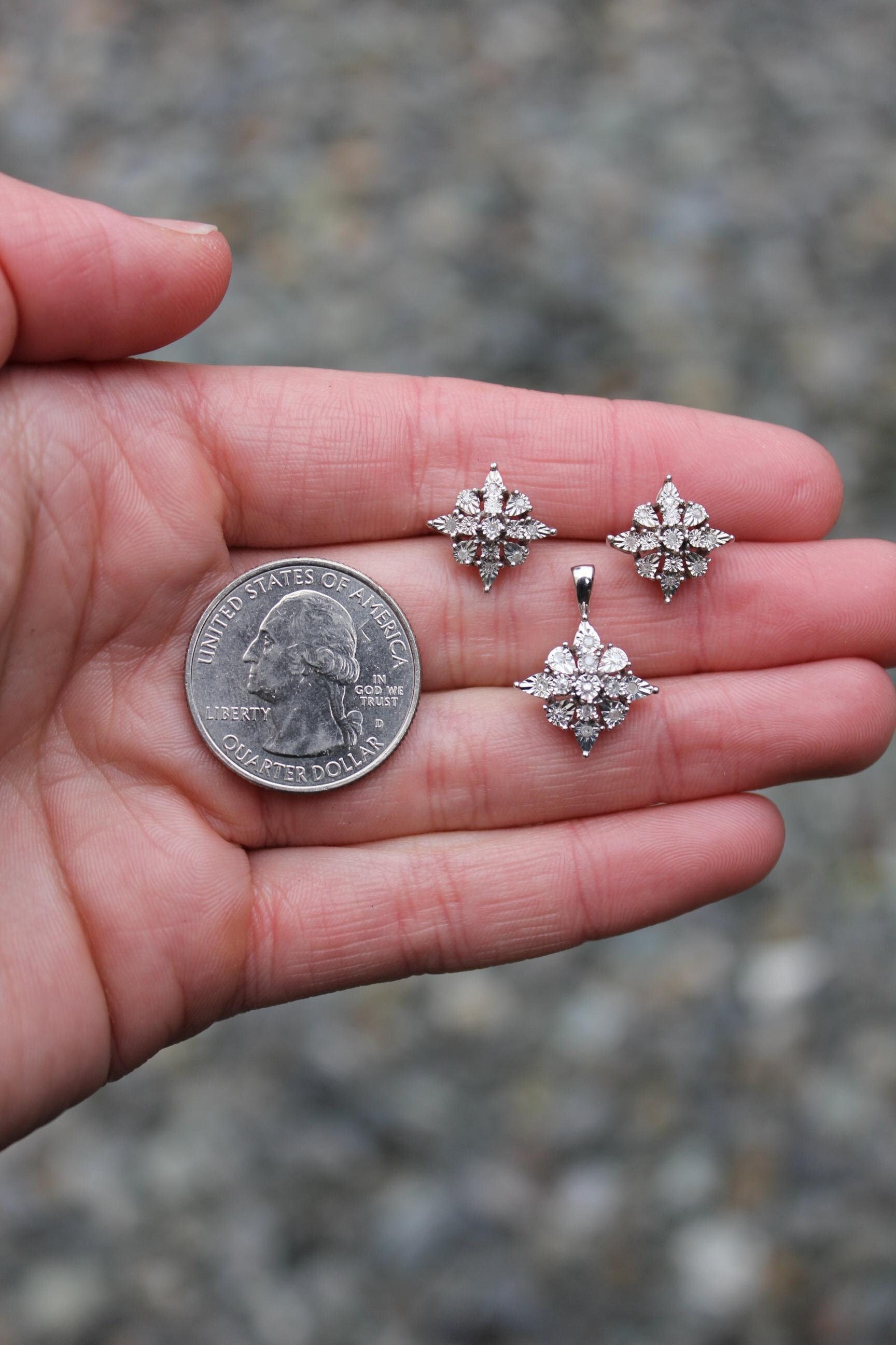 Orecchini Pendenti In Argento Pavé - Italia - Foto 6