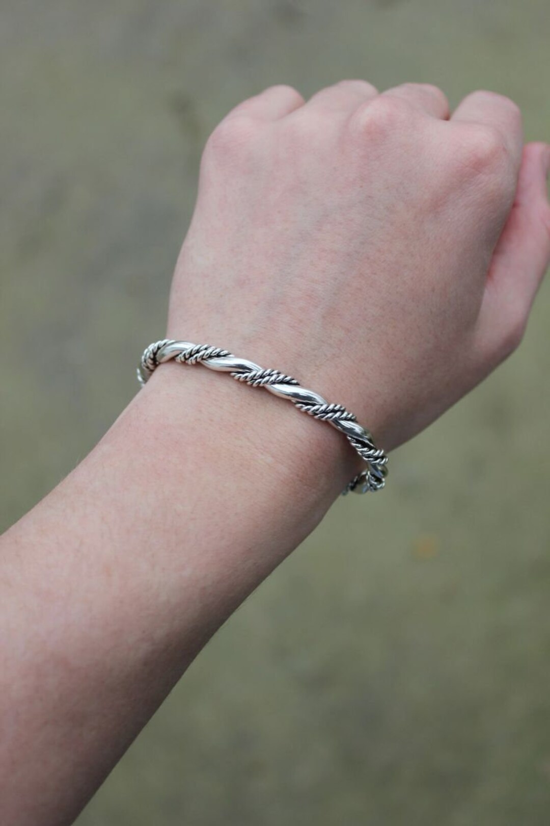 ヴィンテージ！Silver Rope Wavy Cuff ブレスレット s-l1200.jpg