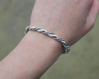 ヴィンテージ！Silver Rope Wavy Cuff ブレスレット il_fullxfull.4500006867_2nq1.jpg