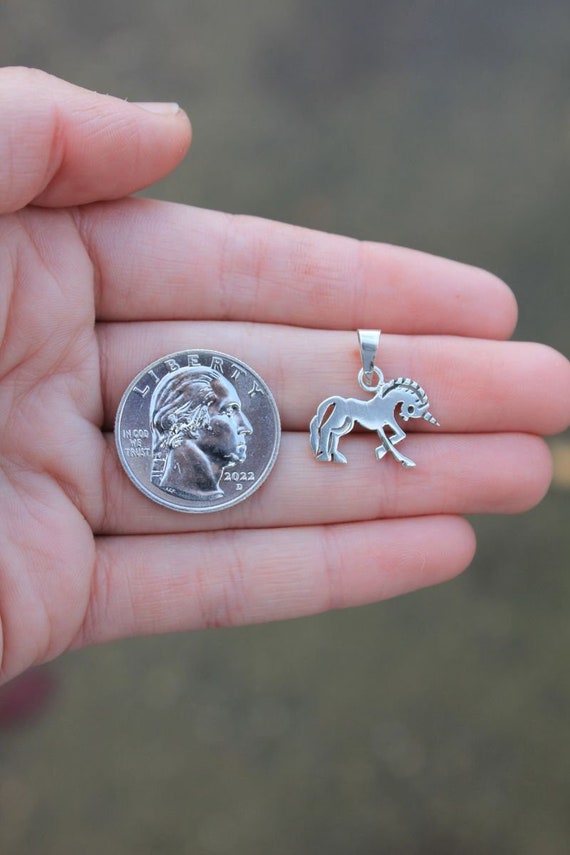 Pre-Owned Sterling Silver Small Taxco Unicorn Pend