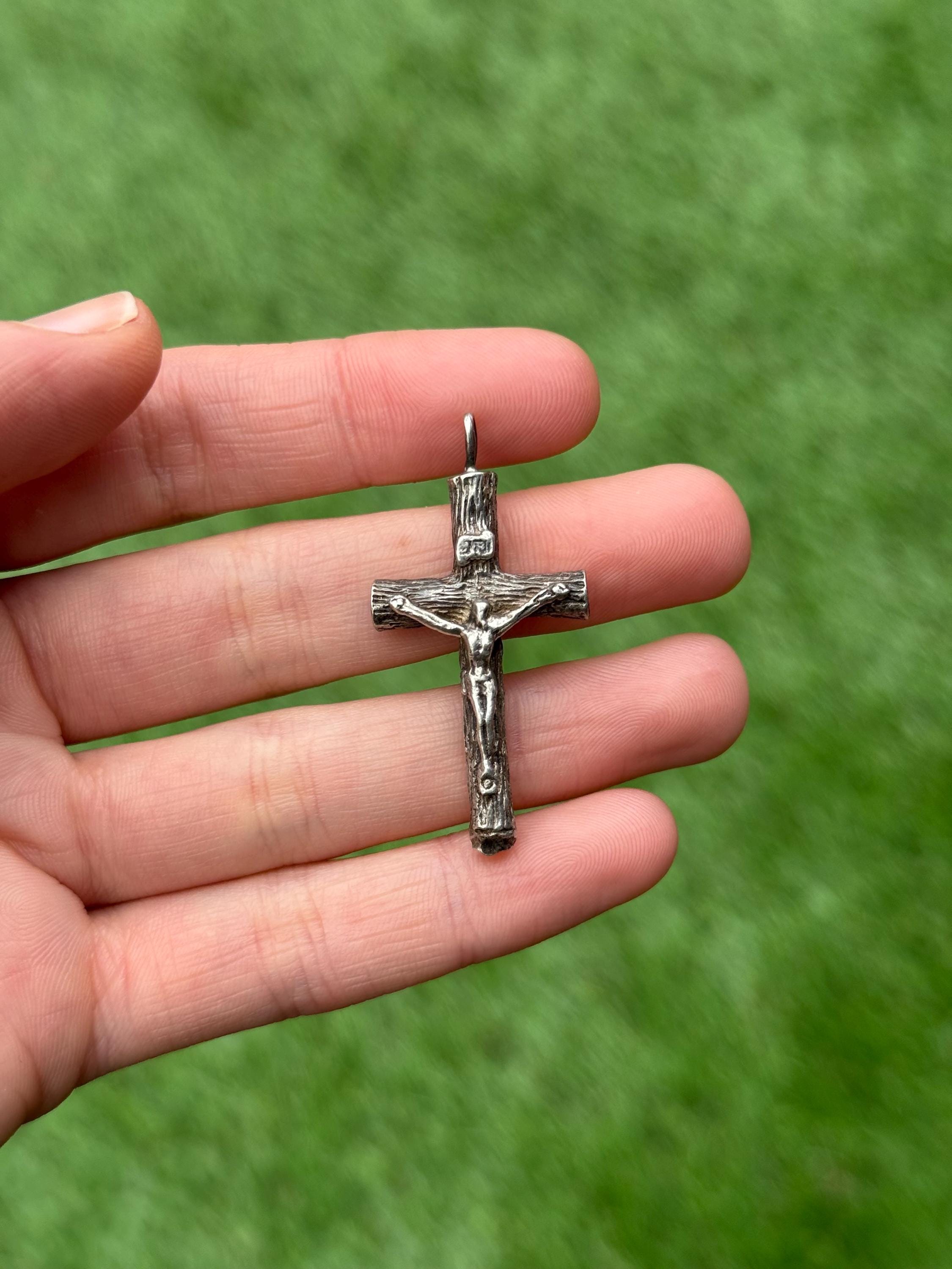 Sterling Silver 925 Crucifix Cross Pendant - Pre-owned (8.5g) - Etsy