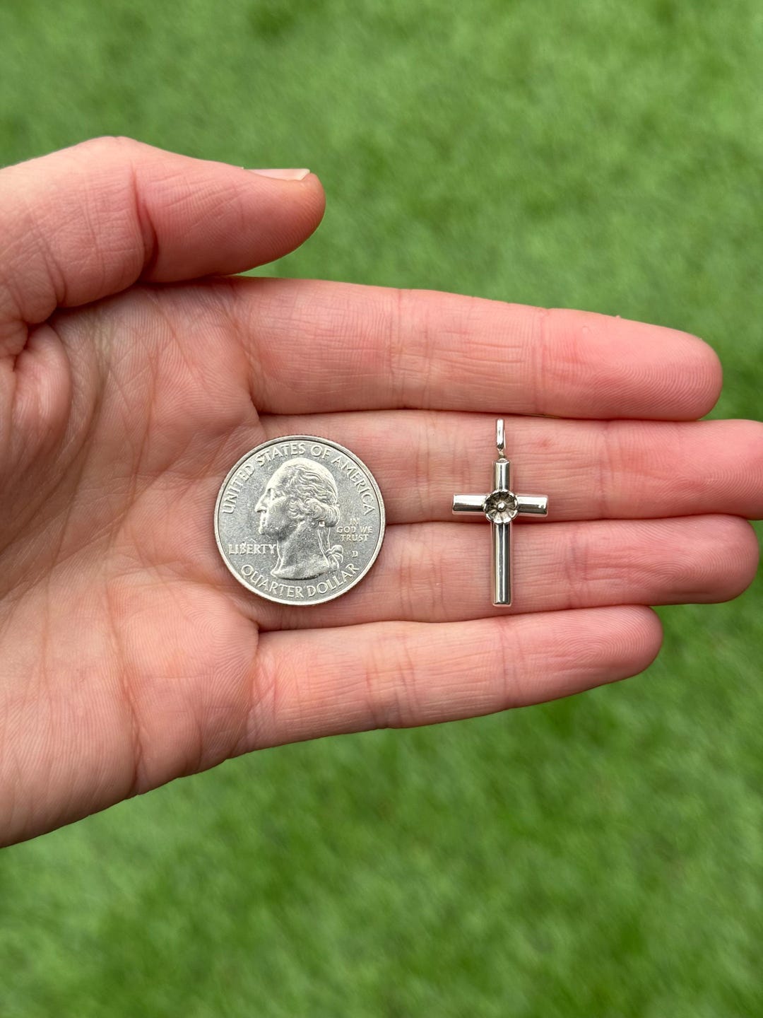 Sterling Silver 925 Handmade Cross Pendant - Pre-owned (1.6g) - Etsy