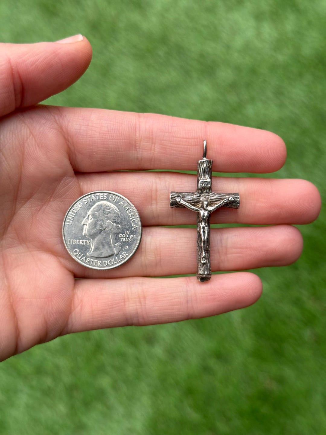 Sterling Silver 925 Crucifix Cross Pendant - Pre-owned (8.5g) - Etsy