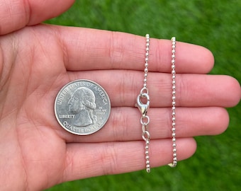 Sterling Silver 925 18" 1.8mm Ball Chain - Pre-Owned (5.3g)