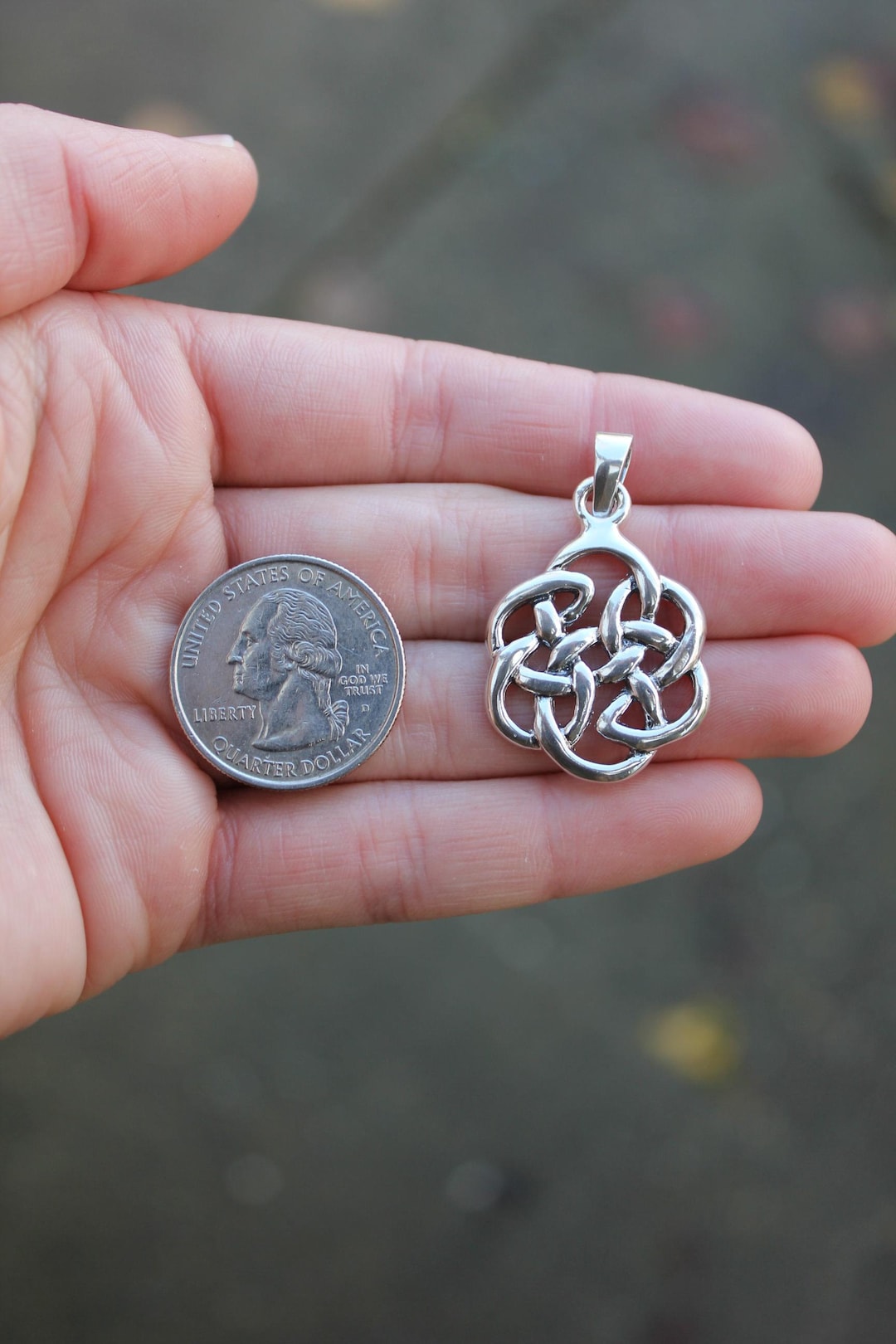 Sterling Silver 925 Celtic Endless Knot Pendant - Pre-owned (5.6g) - Etsy