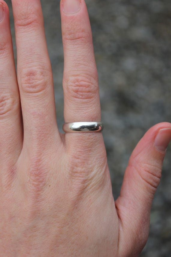 Sterling Silver 925 Size 7 Mexican Handmade Ring Band - Pre-owned