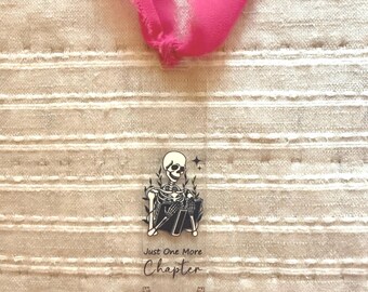 Just One More Chapter Skeleton Acrylic Bookmark