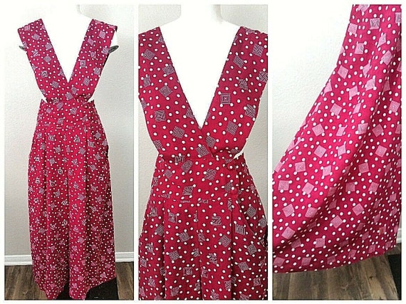 Vintage 1970s Pink Polka Dot Suspenders Pink Polka Dot Bow Tie & Suspenders Set, Boys Bow Tie, Men main image 2
