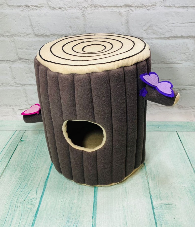 Ferret stump, stump house, hollow in a log, soft bed for ferrets, pets, ferret house, log house, hollow, soft bed for ferret and pets image 1