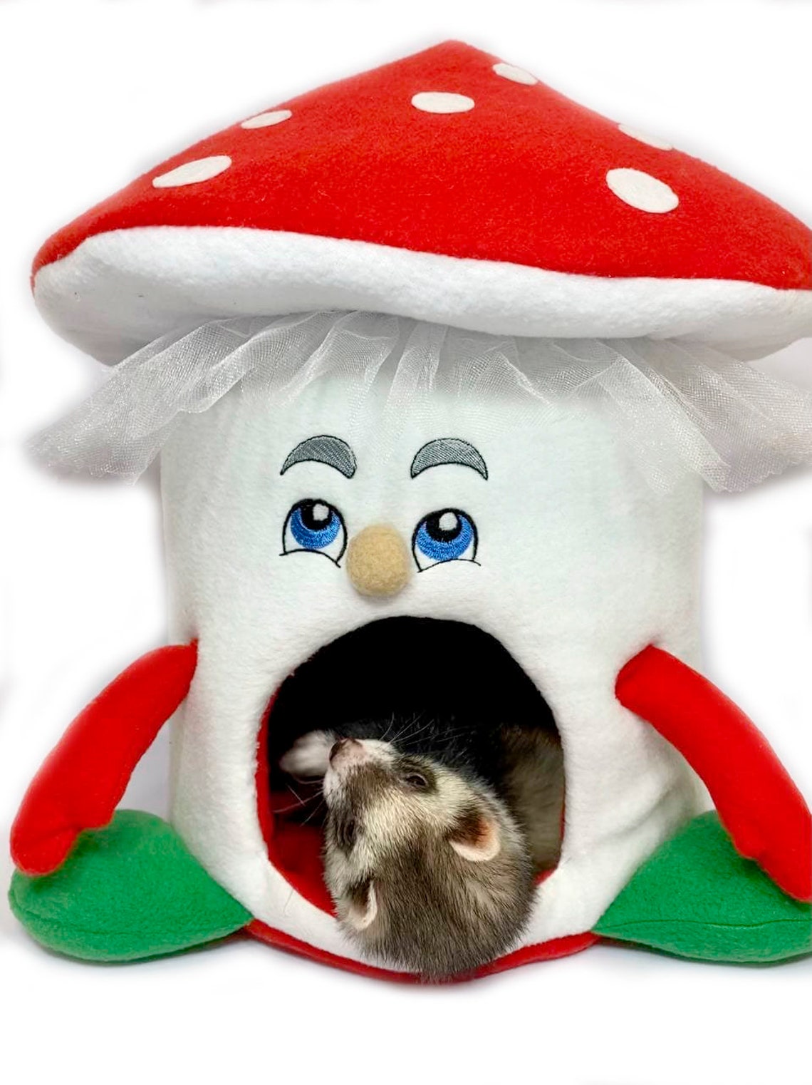 Ferret Cave bed mushroom pet bed amanita Etsy