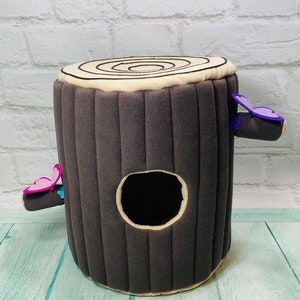 Ferret stump, stump house, hollow in a log, soft bed for ferrets, pets, ferret house, log house, hollow, soft bed for ferret and pets image 3