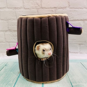 Ferret stump, stump house, hollow in a log, soft bed for ferrets, pets, ferret house, log house, hollow, soft bed for ferret and pets image 5