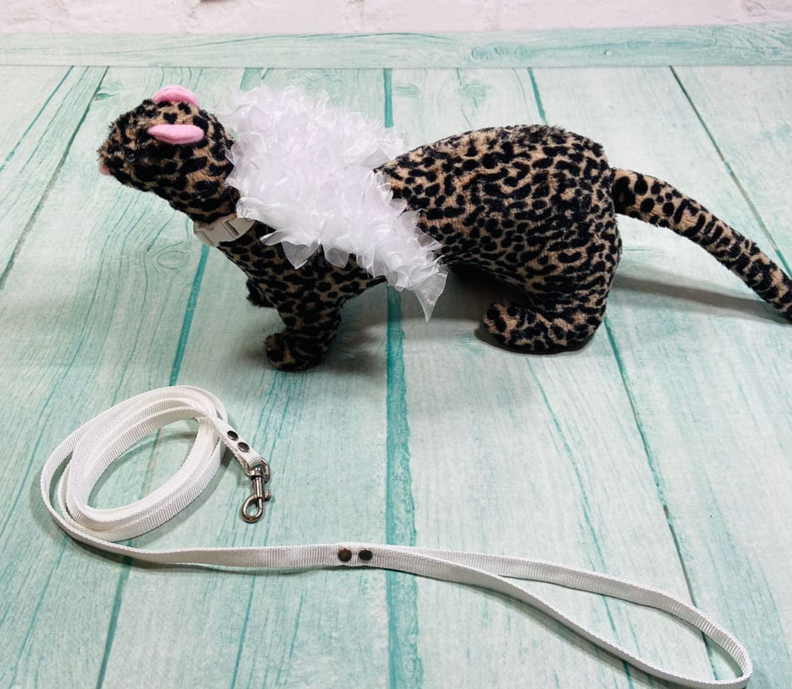 White harness and leash ferret Harness with wings Etsy
