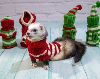 Harry Styles ferret knitted sweater. clothes for ferret