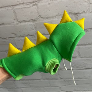 Dragon sweater for a ferret with a hood.Dragon costume for a ferret. Ferret clothing, funny costume.