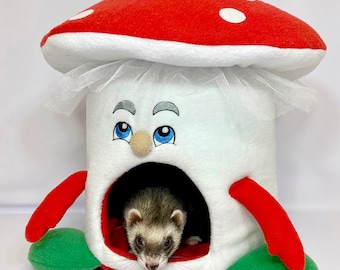 Cave Mushroom Pet bed, fly agaric, ferret