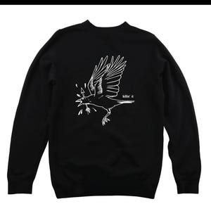 Killin&#39; It Blackbird-sweater met ronde hals