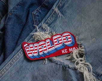 Waldo KC MO Embroidered Patch (iron-on)