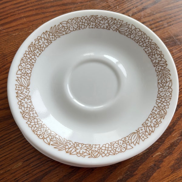 Corelle Woodland Brown Saucers (4)